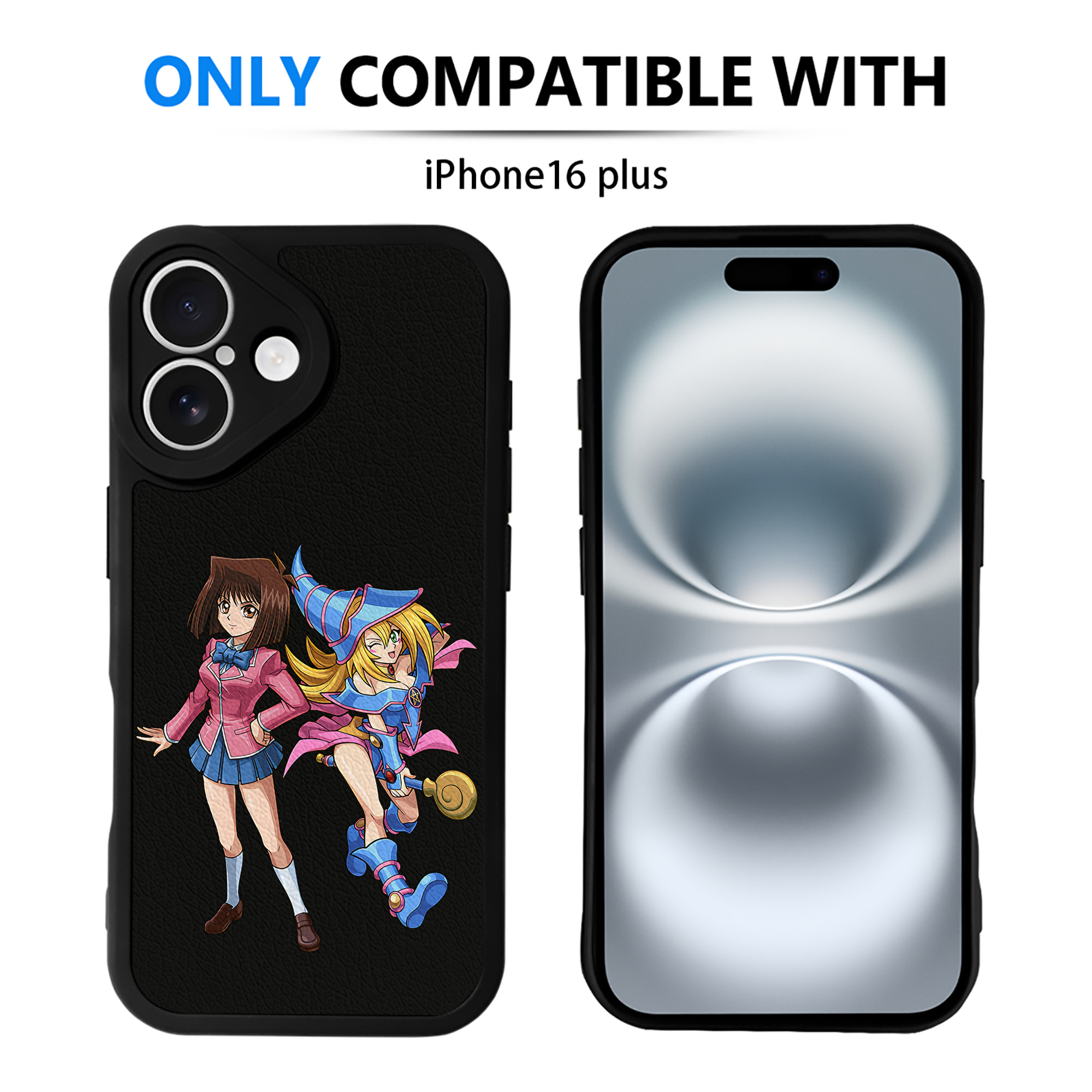 遊☆戯☆王 Yu-Gi-Oh! 【iPhone 16シリーズ対応】シリコンスマホケース（レザー調） 材質：シリコン